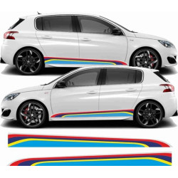 Peugeot 308 PTS Rallye Stripes decals