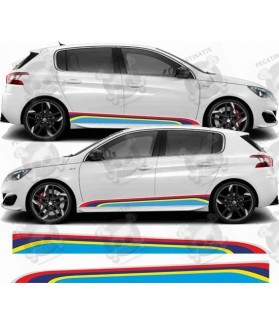 Peugeot 308 PTS Rallye Stripes stickers (Compatible Product)
