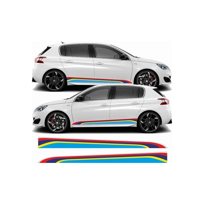 Peugeot 308 PTS Rallye Stripes adhesivos