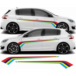 Peugeot 308 PTS Rallye Stripes adhesivos
