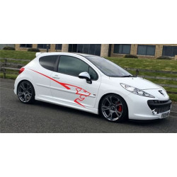 Peugeot 207 side lion Graphics Stripes adesivi