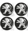 Peugeot Wheel centre Gel Badges Stickers decals x4