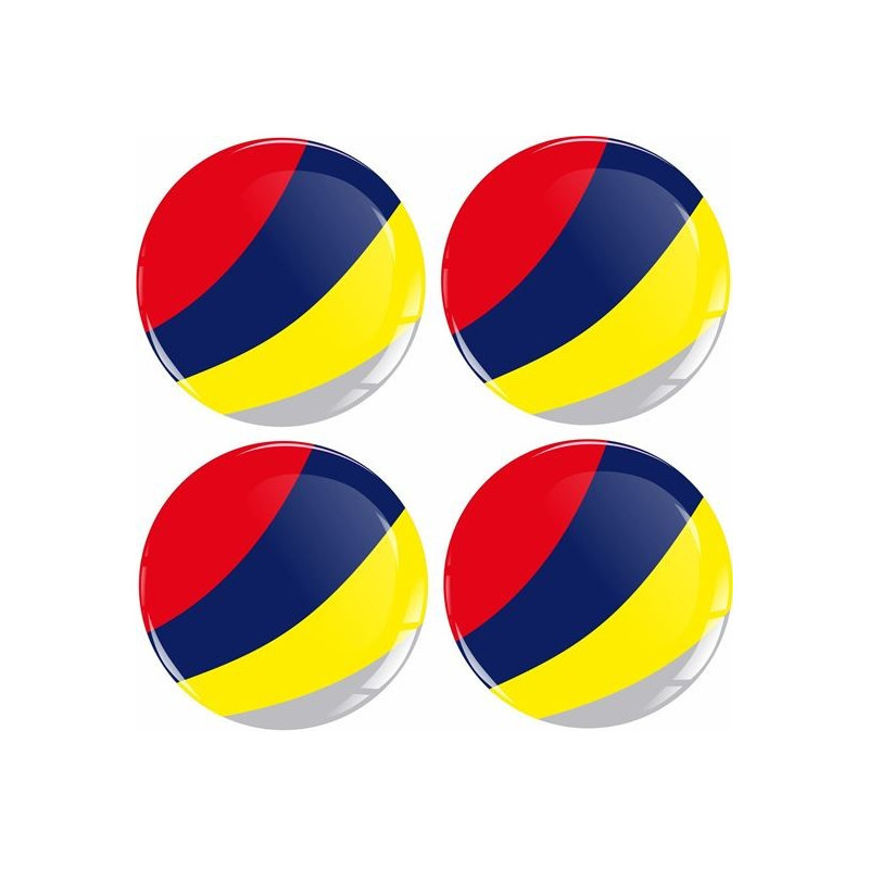 Peugeot Wheel centre Gel Badges Adesivi x4