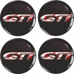 Peugeot Wheel centre Gel Badges decals x4