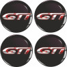 Peugeot Wheel centre Gel Badges decals x4