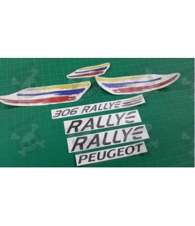 Peugeot 306 Rallye ANTHRACITE & SILVER decals (Compatible Product)