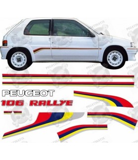 Peugeot 106 Rallye Stripes aufkleber (Kompatibles Produkt)
