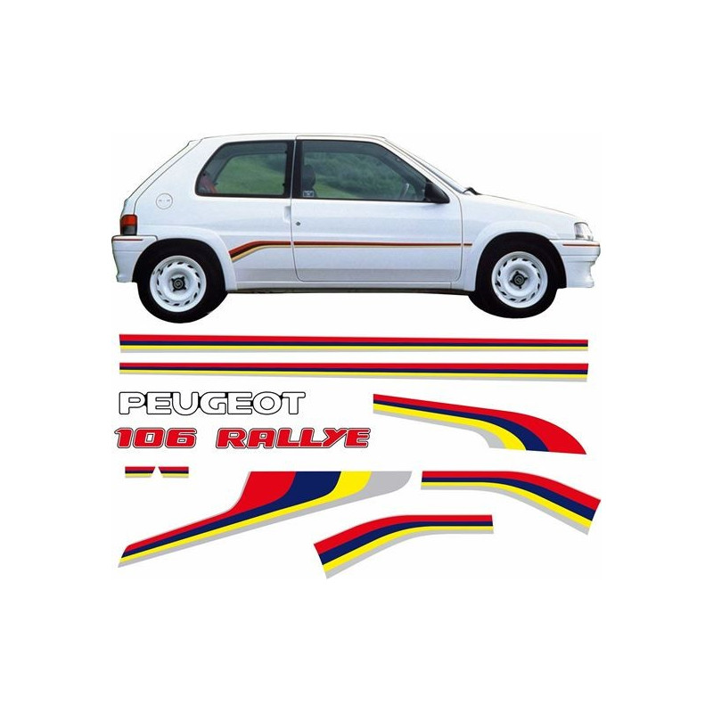 Peugeot 106 Rallye Stripes autocollant