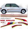 Peugeot 106 Rallye Stripes adhesivos