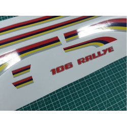 Peugeot 106 Rallye Stripes aufkleber