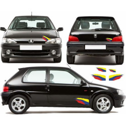 Peugeot 106 Rallye Stripes decals