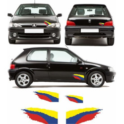 Peugeot 106 Rallye Stripes decals