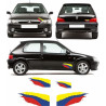 Peugeot 106 Rallye Stripes aufkleber