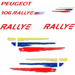 Peugeot 106 Rallye Stripes decals