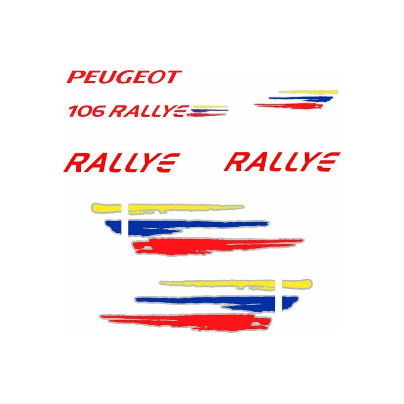 Peugeot 106 Rallye Stripes decals