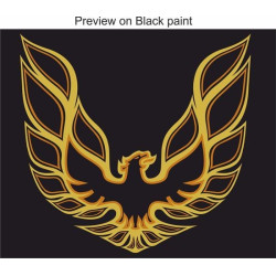 Pontiac Trans AM 1970's style 34" Bonnet Autocollant