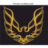 Pontiac Trans AM 1970's style 34" Bonnet Autocollant