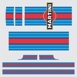 PORSCHE 991 Martini over the top & side Stripes AUTOCOLLANT