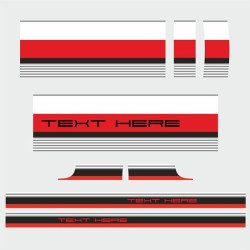 PORSCHE 991 Lemans over the top & side Stripes ADESIVOS