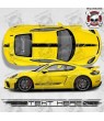 PORSCHE 781 Cayman GT4 over the top & side Stripes STICKERS