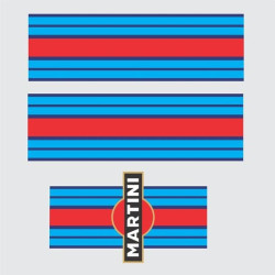 PORSCHE 911MARTINI Stripes ADESIVI