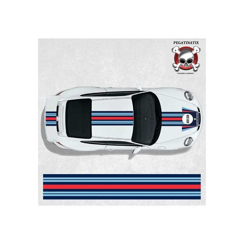 PORSCHE 911MARTINI Stripes ADHESIVOS