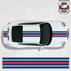 PORSCHE 911MARTINI Stripes AUTOCOLLANT