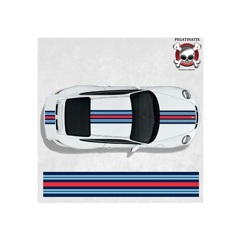 PORSCHE 911MARTINI Stripes AUTOCOLLANT