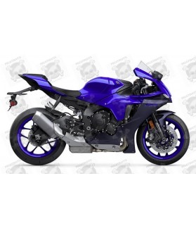 Yamaha YZF-R1 YEAR 2020 BLUE-BLACK stickers (Compatible Product)