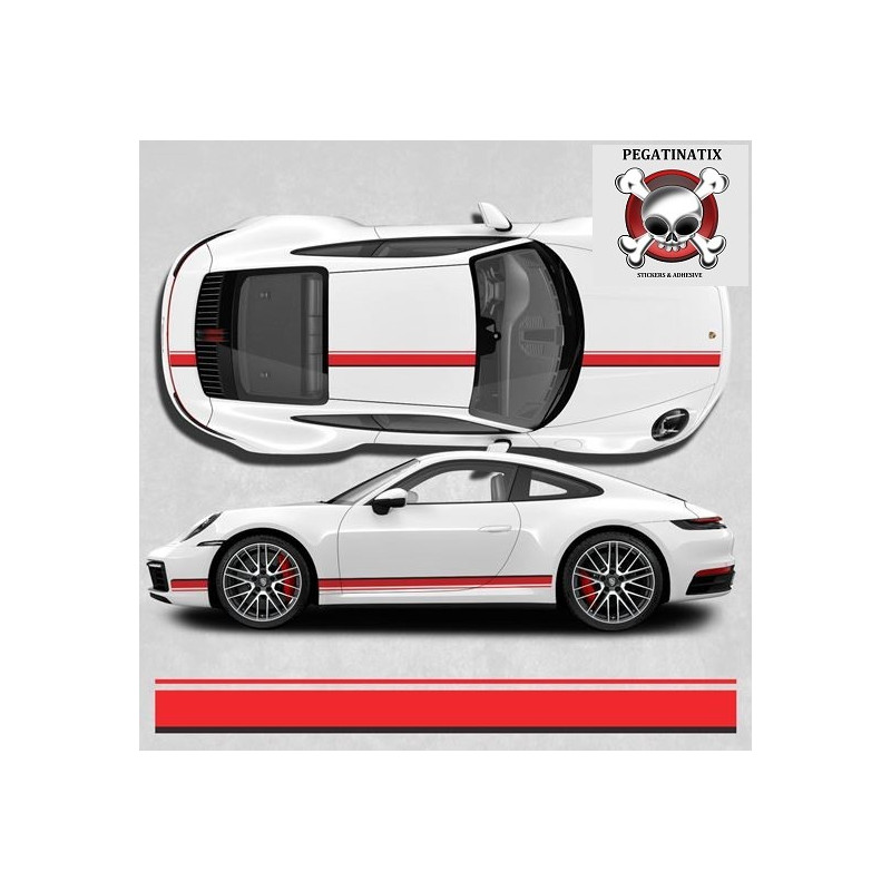PORSCHE 992 / 991 Stripes AUTOCOLLANT