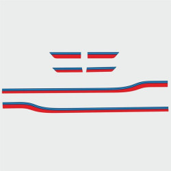 PORSCHE 718 Cayman / Boxster Martini Stripes ADESIVOS
