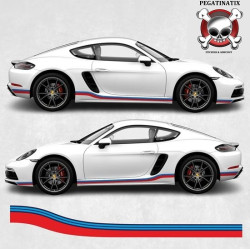 PORSCHE 718 Cayman / Boxster Martini Stripes ADESIVOS