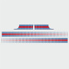 PORSCHE 991 MARTINI Stripes ADHESIVOS