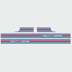 PORSCHE 991 Stripes AUFKLEBER