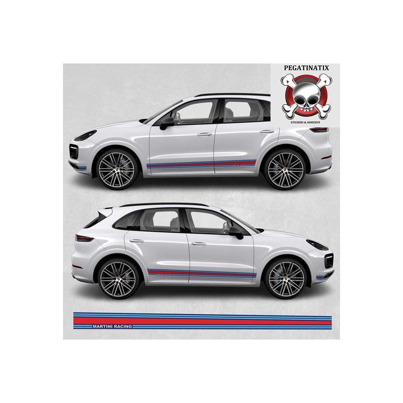 PORSCHE CAYENNE MARTINI Stripes AUFKLEBER