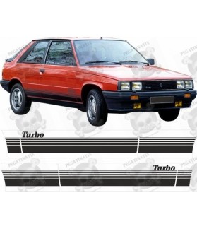 Renault 11 Turbo Stripes STICKERS (Compatible Product)