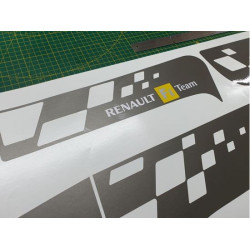 Renault Clio R27 R.S. F1 Team Stripes ADESIVOS