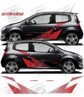 Renault Twingo RS CUP Stripes DECALS (Compatible Product)