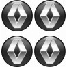RENAULT Wheel centre Gel Badges Adhesivos x4