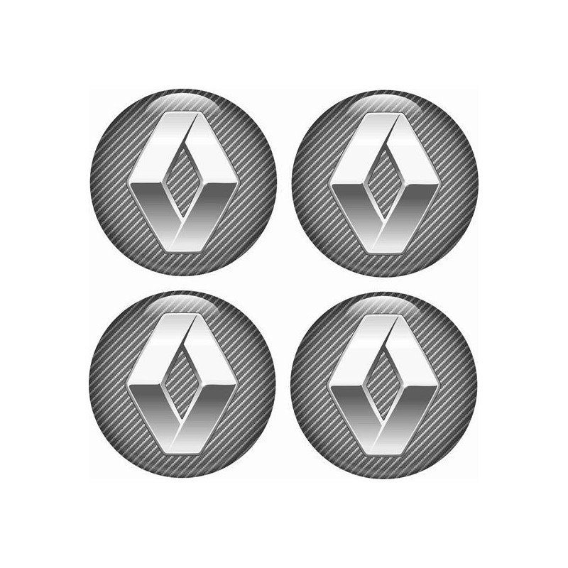 RENAULT Wheel centre Gel Badges Aufkleber x4