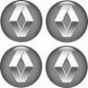 RENAULT Wheel centre Gel Badges Autocollant x4