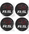 RENAULT RS Wheel centre Gel Badges Autocollant x4