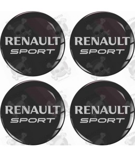 RENAULT Wheel centre Gel Badges Adesivi x4 (Prodotto compatibile)