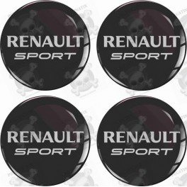RENAULT Wheel centre Gel Badges Aufkleber x4
