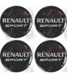 RENAULT Wheel centre Gel Badges adesivos x4