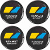 RENAULT Wheel centre Gel Badges Adesivi x4