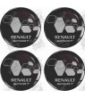 RENAULT Wheel centre Gel Badges adesivos x4
