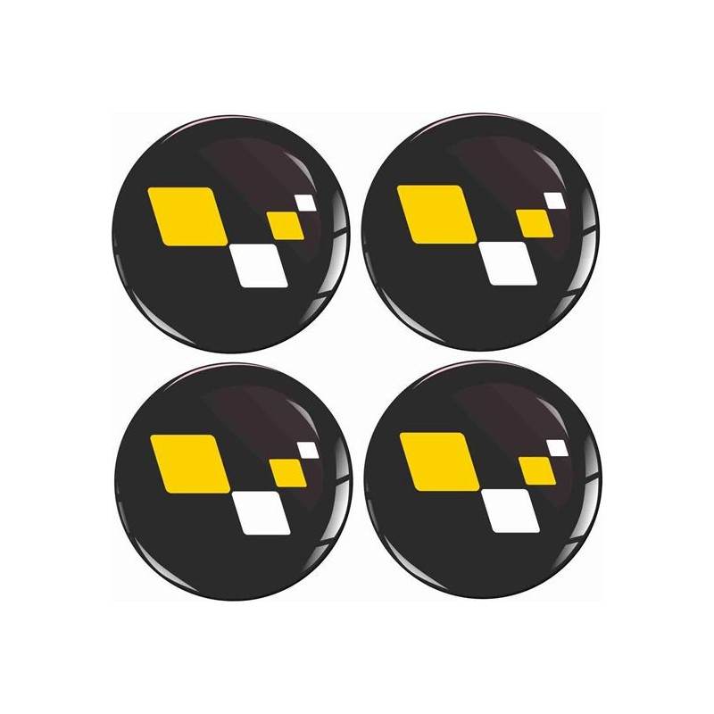 RENAULT Wheel centre Gel Badges Stickers decals x4