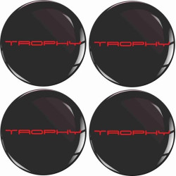 RENAULT Wheel centre Gel Badges adesivos x4