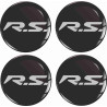 RENAULT RS Trophy Wheel centre Gel Badges Aufkleber x4